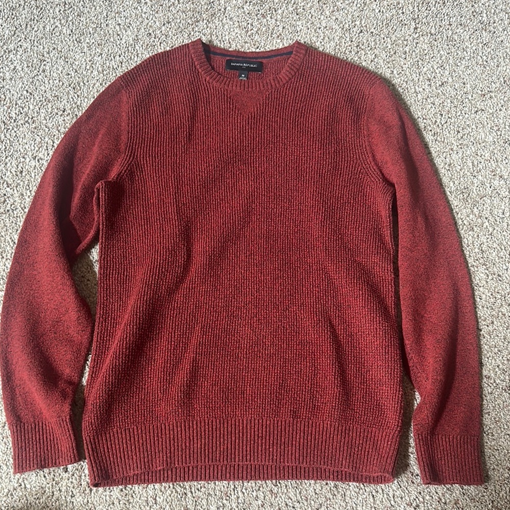 Banana Republic Red Crewneck Sweater